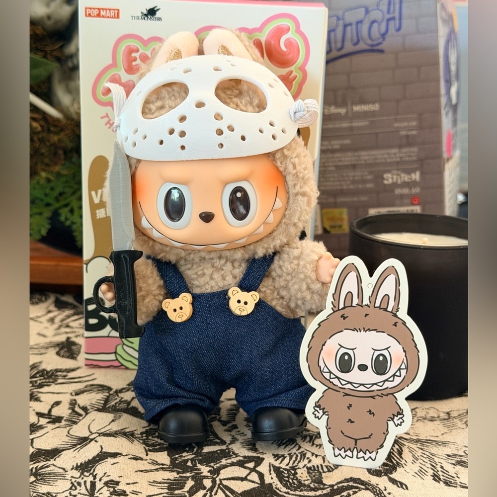 POP Mart Exciting Macaron Labubu TOFFEE Confirmed Open Box + Halloween Costume